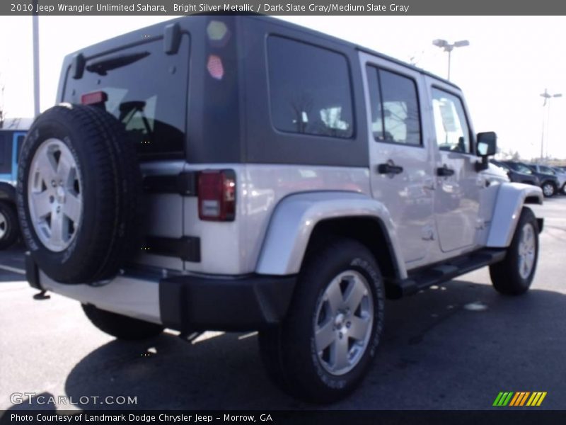 Bright Silver Metallic / Dark Slate Gray/Medium Slate Gray 2010 Jeep Wrangler Unlimited Sahara