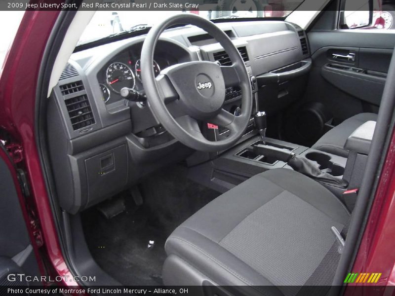 Red Rock Crystal Pearl / Dark Slate Gray 2009 Jeep Liberty Sport