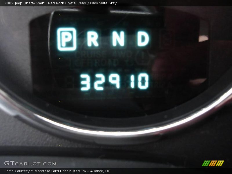 Red Rock Crystal Pearl / Dark Slate Gray 2009 Jeep Liberty Sport