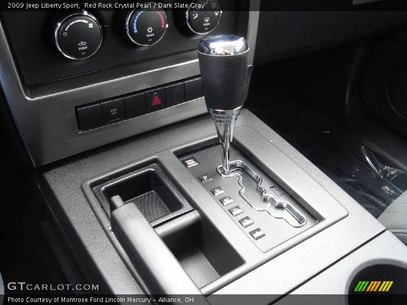Red Rock Crystal Pearl / Dark Slate Gray 2009 Jeep Liberty Sport