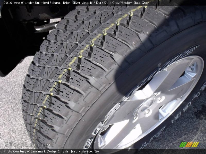 Bright Silver Metallic / Dark Slate Gray/Medium Slate Gray 2010 Jeep Wrangler Unlimited Sahara