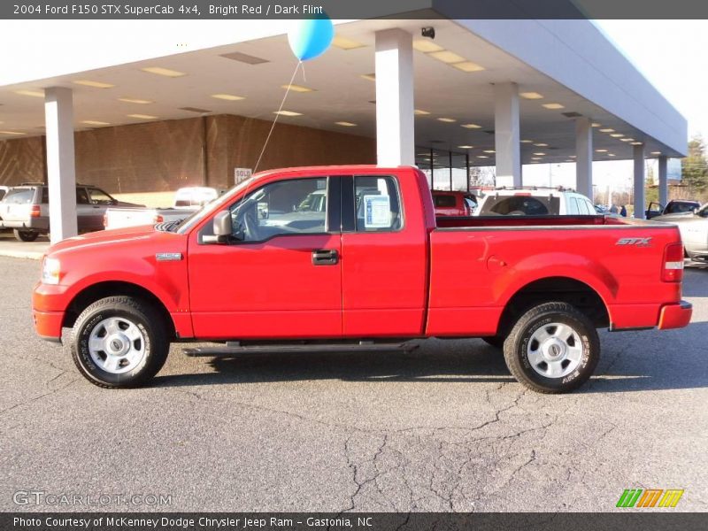 Bright Red / Dark Flint 2004 Ford F150 STX SuperCab 4x4