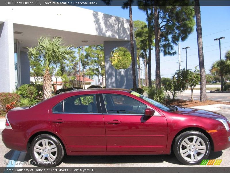 Redfire Metallic / Charcoal Black 2007 Ford Fusion SEL