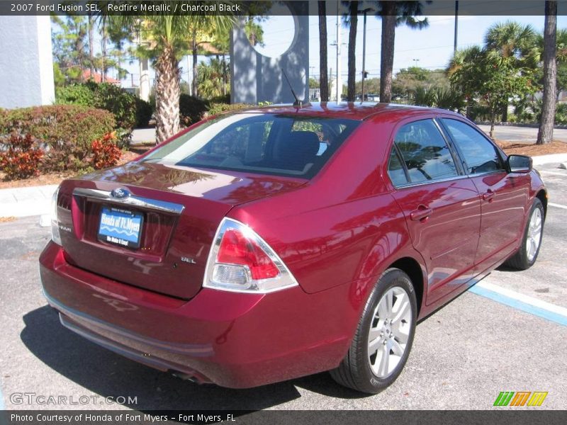 Redfire Metallic / Charcoal Black 2007 Ford Fusion SEL