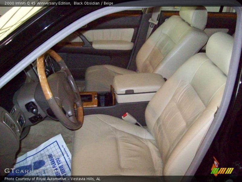 Black Obsidian / Beige 2000 Infiniti Q 45 Anniversary Edition