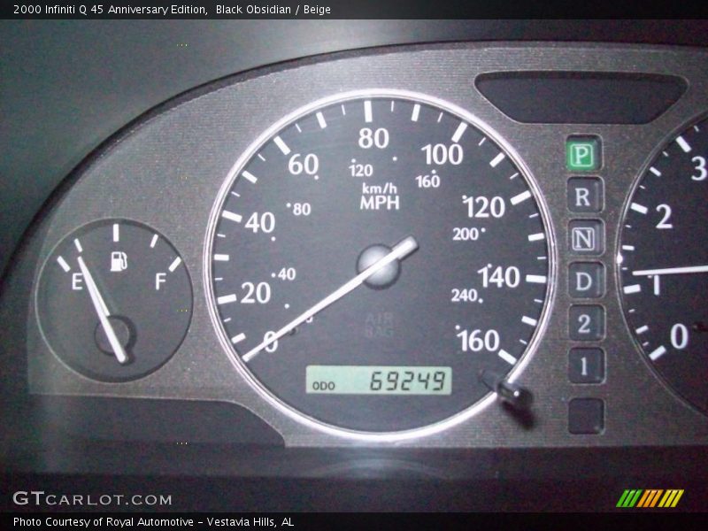 Black Obsidian / Beige 2000 Infiniti Q 45 Anniversary Edition