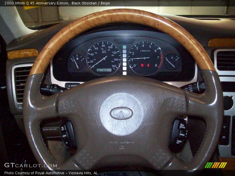 Black Obsidian / Beige 2000 Infiniti Q 45 Anniversary Edition