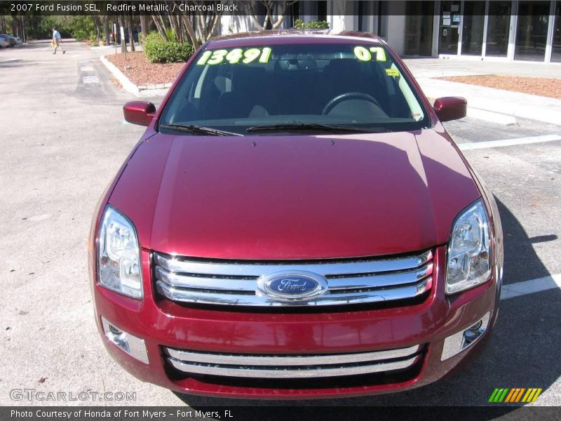 Redfire Metallic / Charcoal Black 2007 Ford Fusion SEL