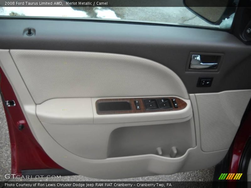 Merlot Metallic / Camel 2008 Ford Taurus Limited AWD
