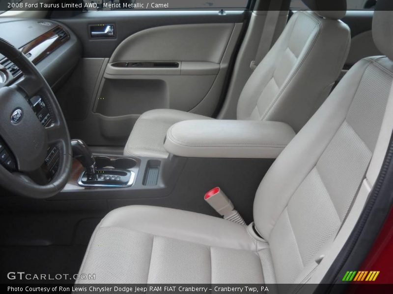 Merlot Metallic / Camel 2008 Ford Taurus Limited AWD