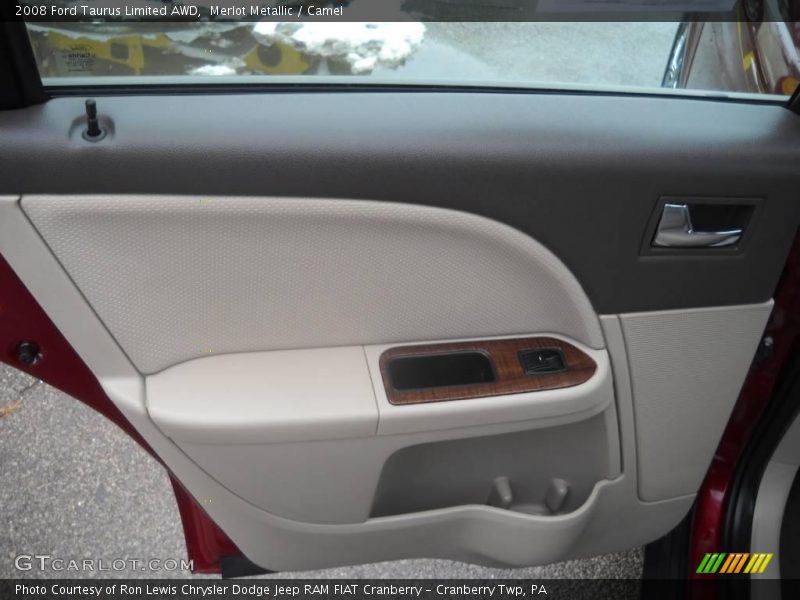 Merlot Metallic / Camel 2008 Ford Taurus Limited AWD