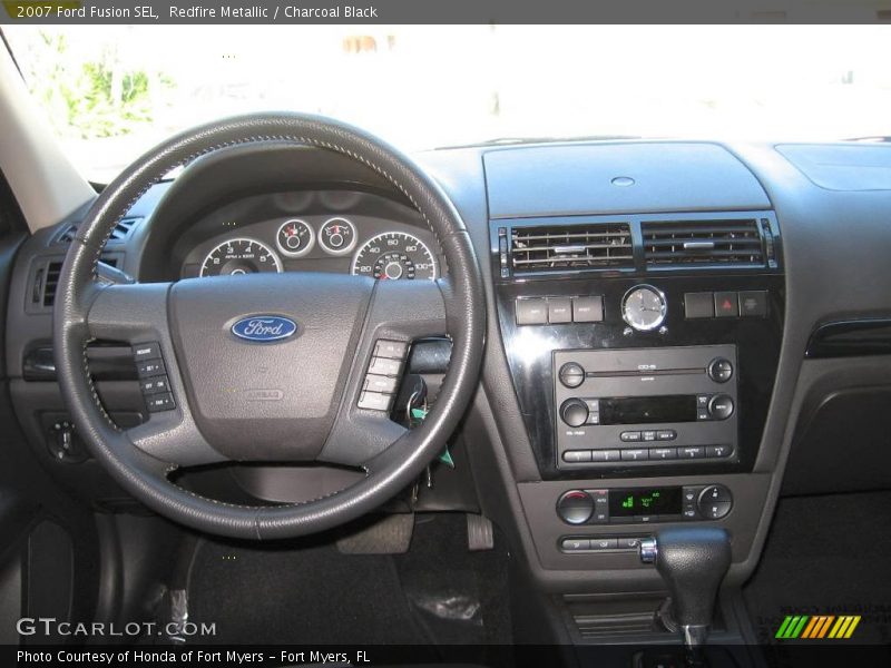 Redfire Metallic / Charcoal Black 2007 Ford Fusion SEL