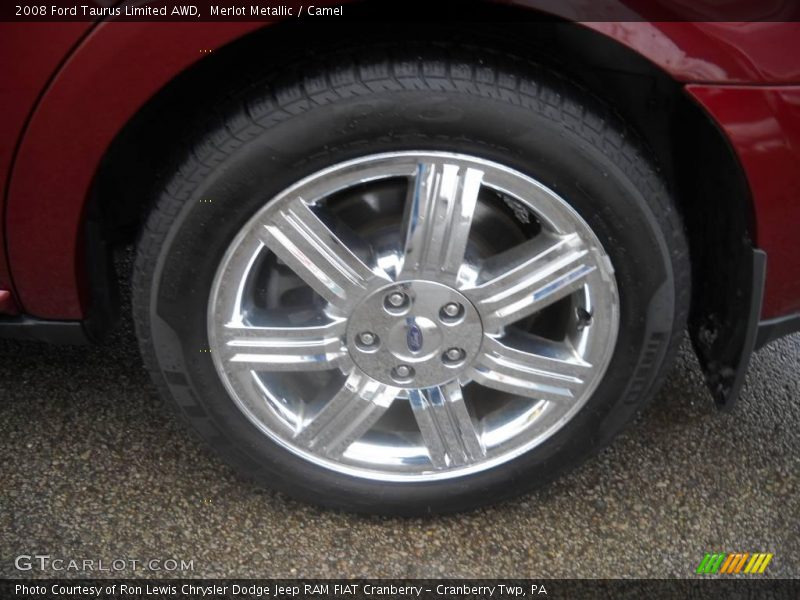 Merlot Metallic / Camel 2008 Ford Taurus Limited AWD