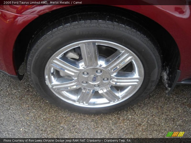 Merlot Metallic / Camel 2008 Ford Taurus Limited AWD