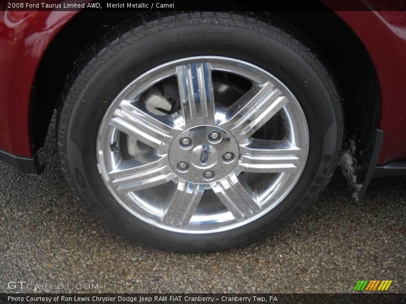 Merlot Metallic / Camel 2008 Ford Taurus Limited AWD