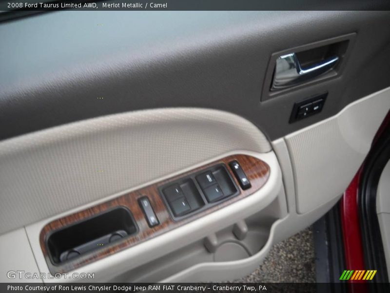 Merlot Metallic / Camel 2008 Ford Taurus Limited AWD