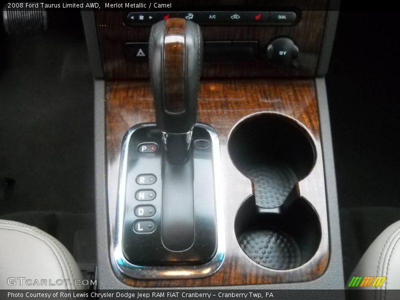 Merlot Metallic / Camel 2008 Ford Taurus Limited AWD