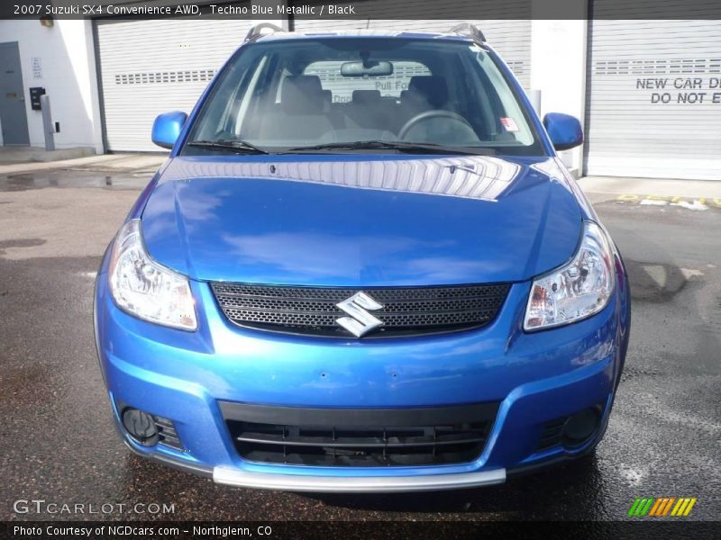 Techno Blue Metallic / Black 2007 Suzuki SX4 Convenience AWD
