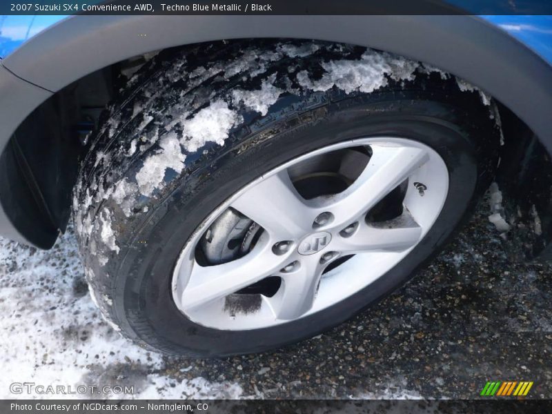 Techno Blue Metallic / Black 2007 Suzuki SX4 Convenience AWD