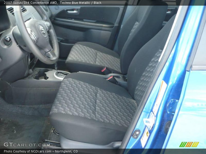 Techno Blue Metallic / Black 2007 Suzuki SX4 Convenience AWD