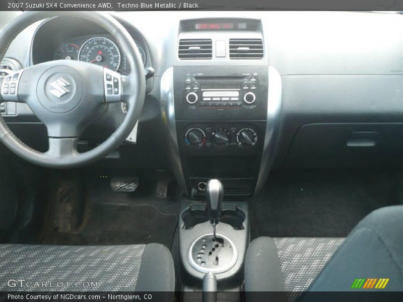 Techno Blue Metallic / Black 2007 Suzuki SX4 Convenience AWD