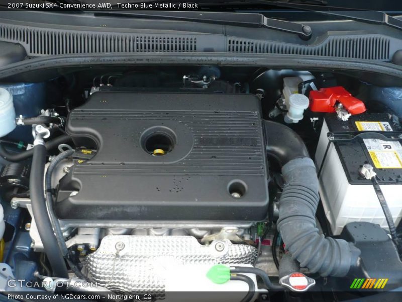 Techno Blue Metallic / Black 2007 Suzuki SX4 Convenience AWD