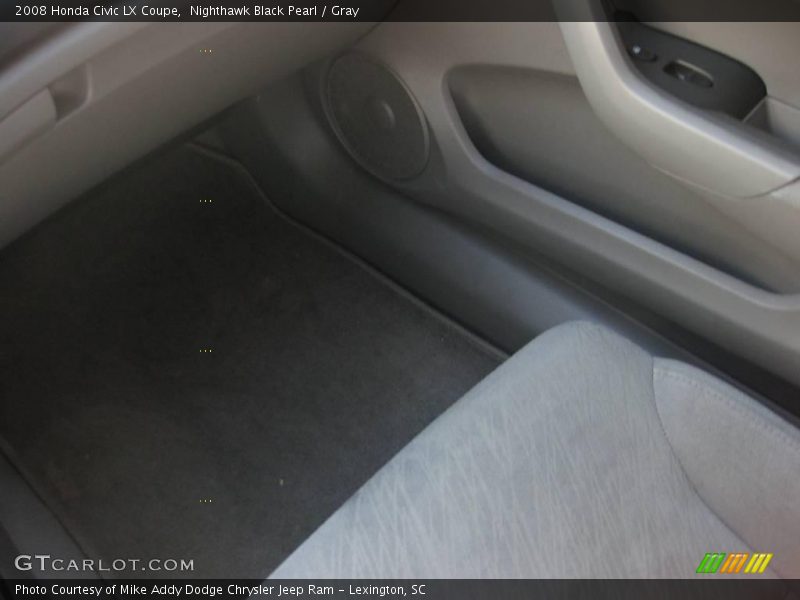 Nighthawk Black Pearl / Gray 2008 Honda Civic LX Coupe