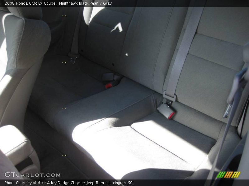 Nighthawk Black Pearl / Gray 2008 Honda Civic LX Coupe