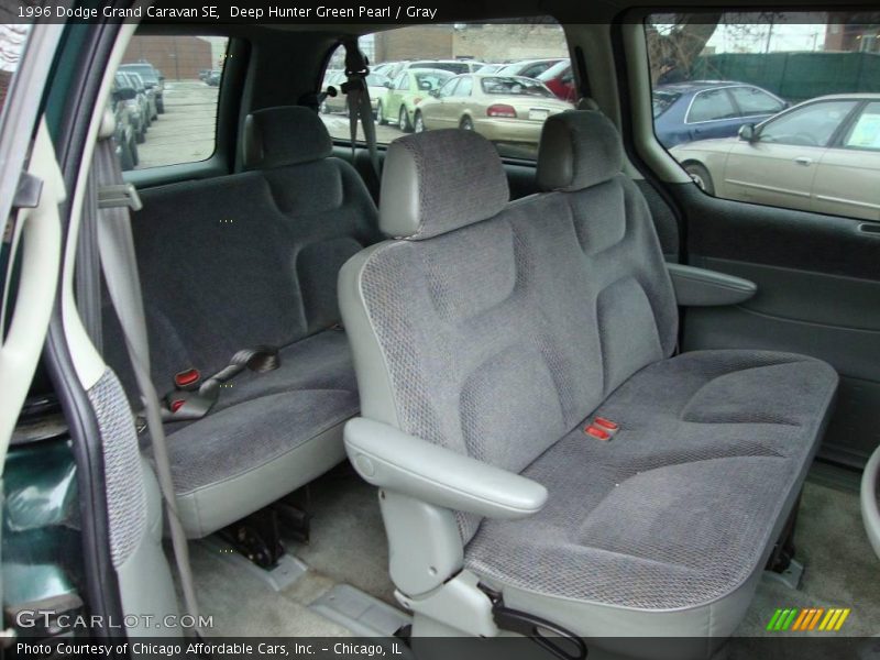 Deep Hunter Green Pearl / Gray 1996 Dodge Grand Caravan SE