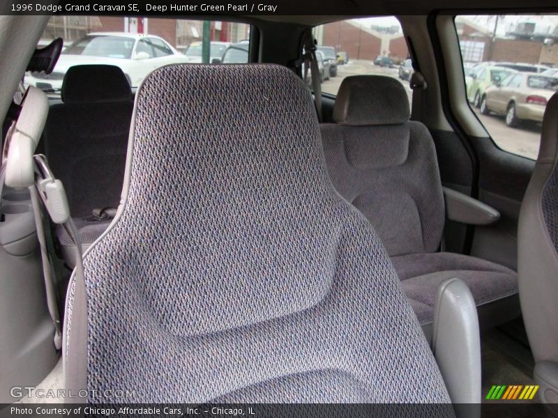 Deep Hunter Green Pearl / Gray 1996 Dodge Grand Caravan SE