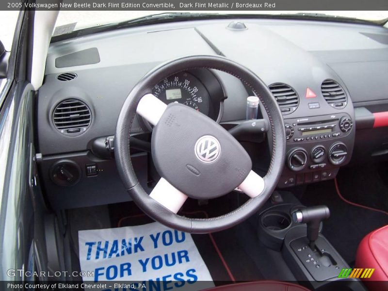 Dark Flint Metallic / Bordeaux Red 2005 Volkswagen New Beetle Dark Flint Edition Convertible
