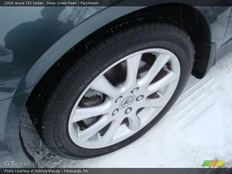 Deep Green Pearl / Parchment 2006 Acura TSX Sedan