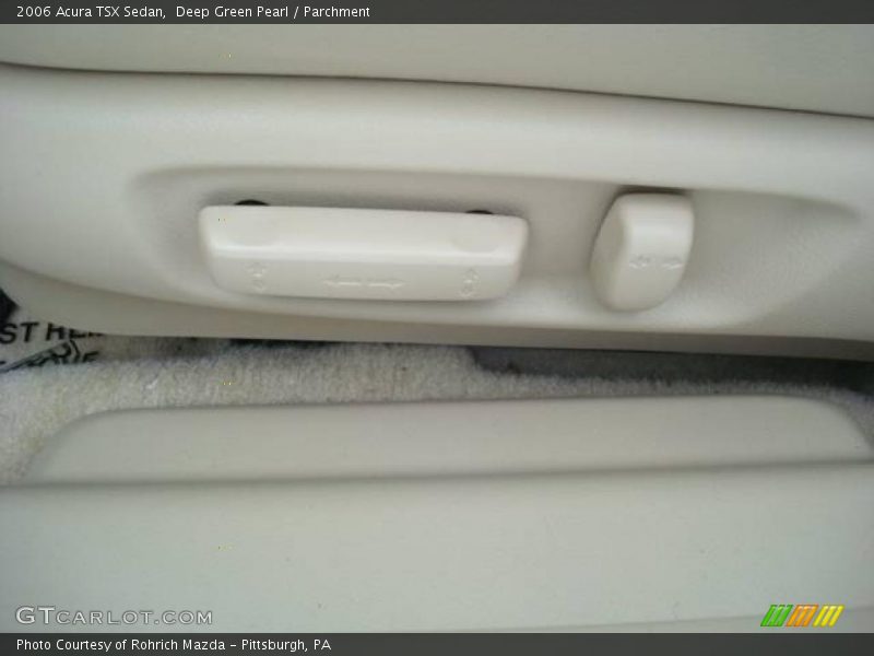 Deep Green Pearl / Parchment 2006 Acura TSX Sedan