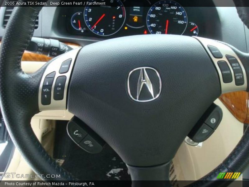 Deep Green Pearl / Parchment 2006 Acura TSX Sedan