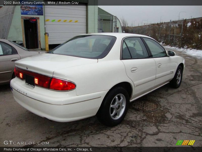 White / Medium Gray 2002 Buick Century Custom