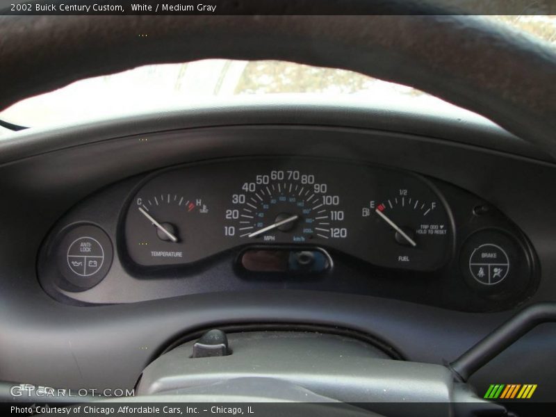 White / Medium Gray 2002 Buick Century Custom