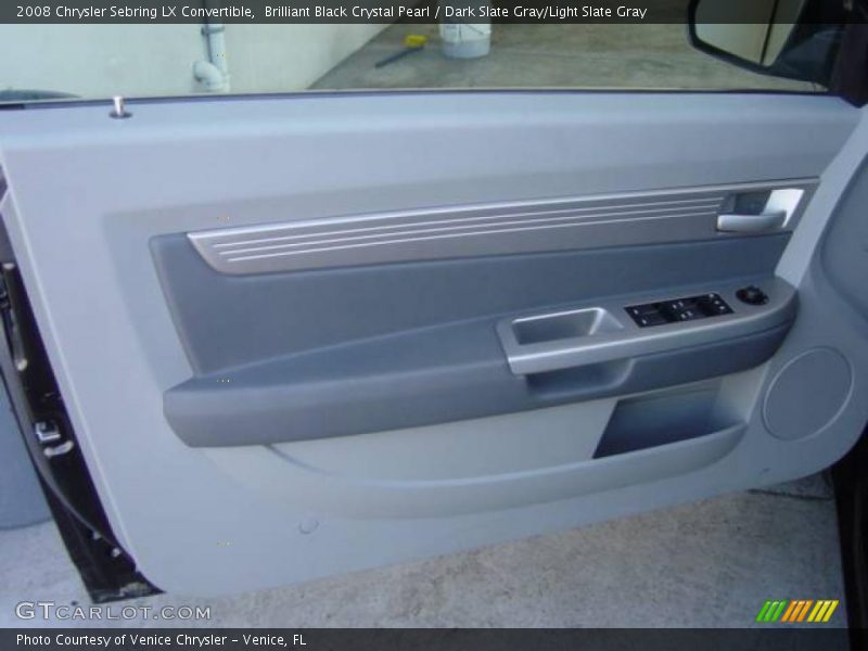 Brilliant Black Crystal Pearl / Dark Slate Gray/Light Slate Gray 2008 Chrysler Sebring LX Convertible