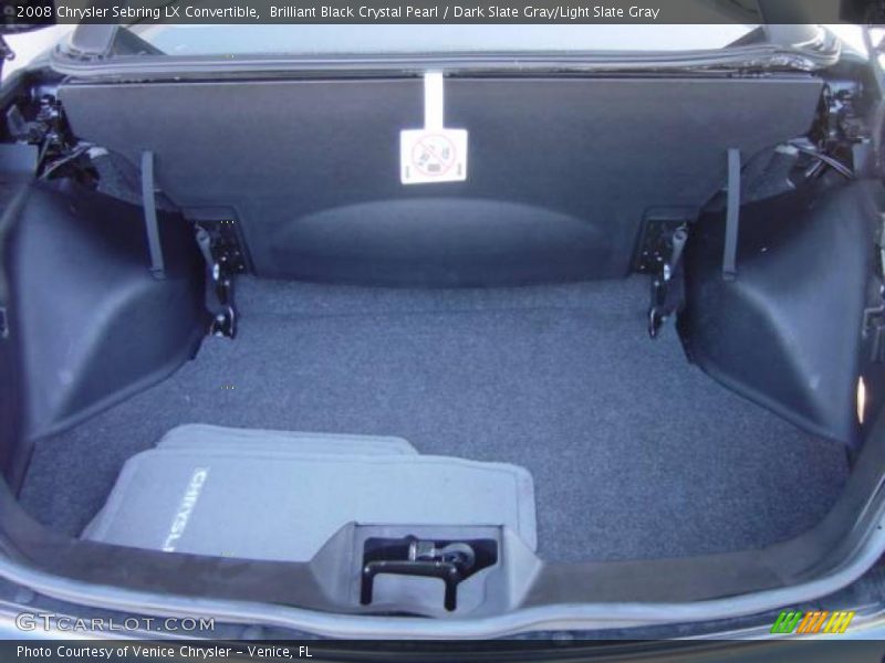 Brilliant Black Crystal Pearl / Dark Slate Gray/Light Slate Gray 2008 Chrysler Sebring LX Convertible