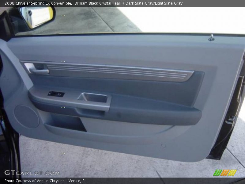 Brilliant Black Crystal Pearl / Dark Slate Gray/Light Slate Gray 2008 Chrysler Sebring LX Convertible