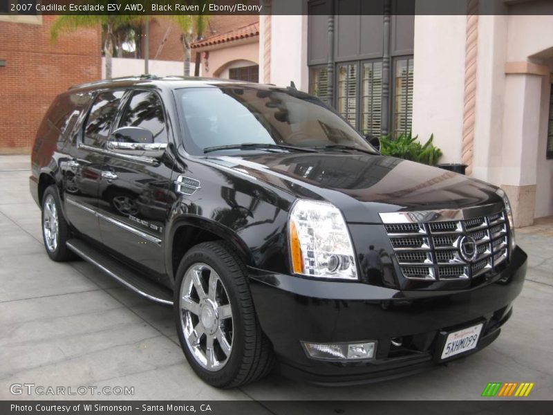 Black Raven / Ebony/Ebony 2007 Cadillac Escalade ESV AWD