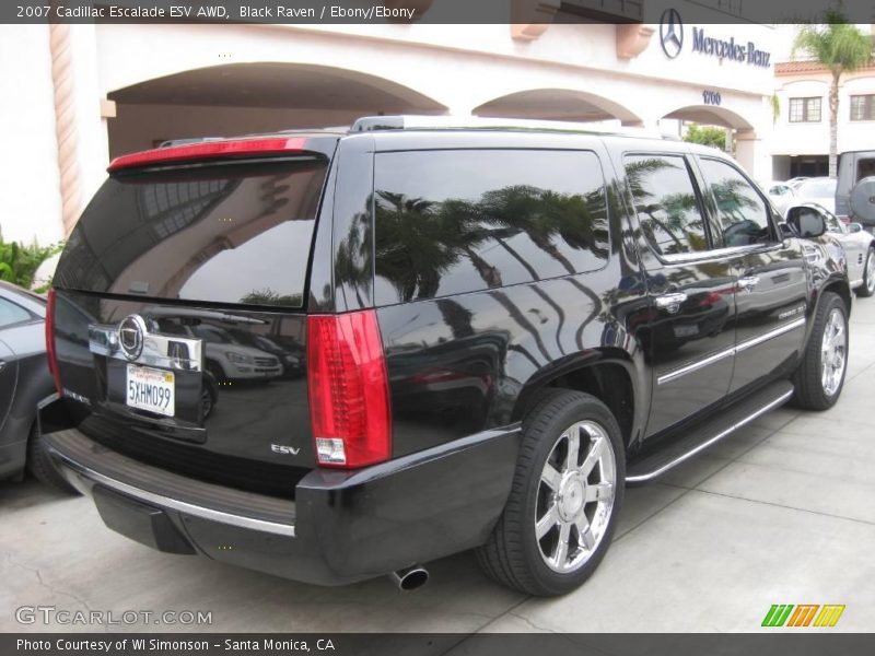 Black Raven / Ebony/Ebony 2007 Cadillac Escalade ESV AWD