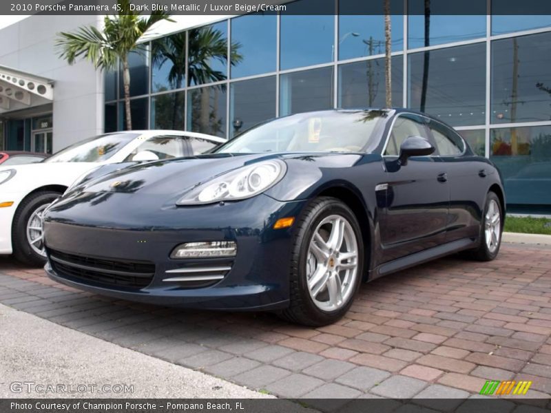 Dark Blue Metallic / Luxor Beige/Cream 2010 Porsche Panamera 4S