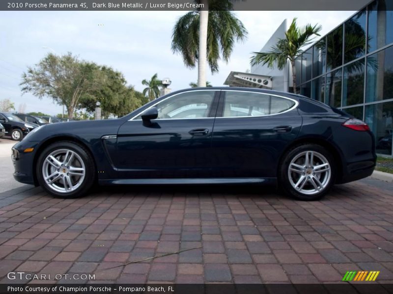 Dark Blue Metallic / Luxor Beige/Cream 2010 Porsche Panamera 4S