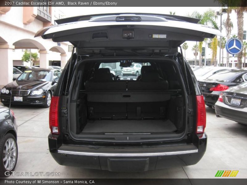 Black Raven / Ebony/Ebony 2007 Cadillac Escalade ESV AWD
