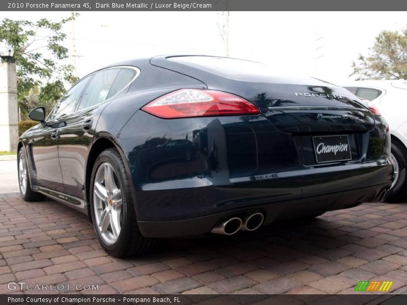 Dark Blue Metallic / Luxor Beige/Cream 2010 Porsche Panamera 4S