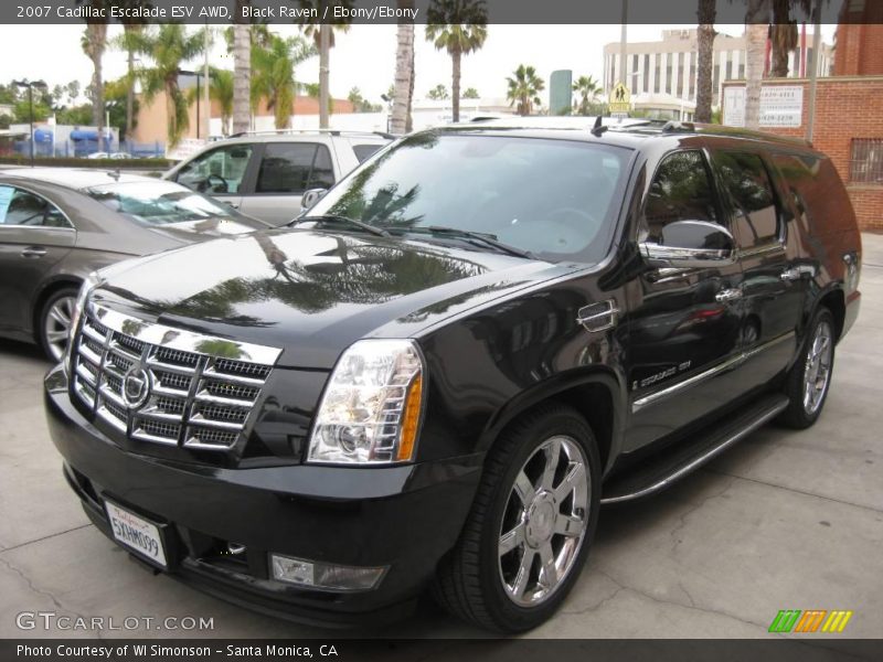 Black Raven / Ebony/Ebony 2007 Cadillac Escalade ESV AWD
