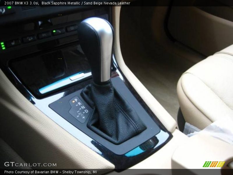 Black Sapphire Metallic / Sand Beige Nevada Leather 2007 BMW X3 3.0si