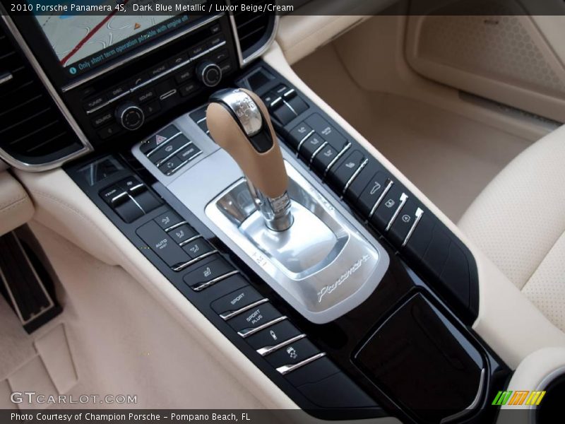 Dark Blue Metallic / Luxor Beige/Cream 2010 Porsche Panamera 4S