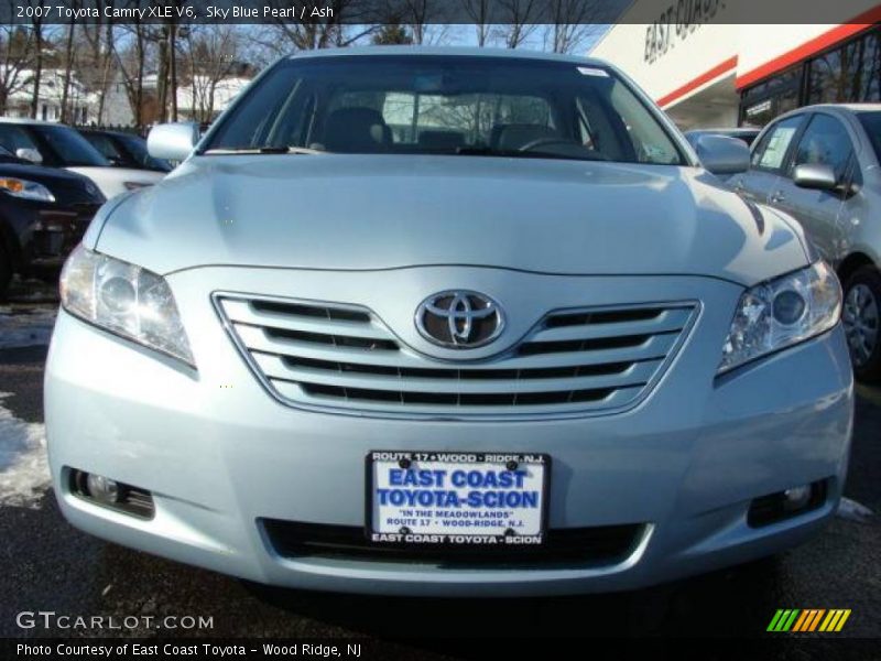 Sky Blue Pearl / Ash 2007 Toyota Camry XLE V6