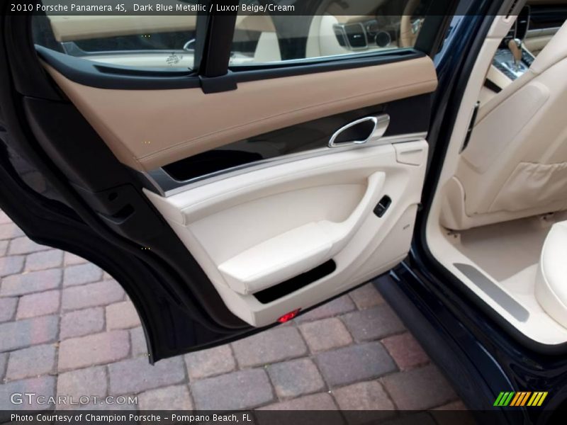 Dark Blue Metallic / Luxor Beige/Cream 2010 Porsche Panamera 4S